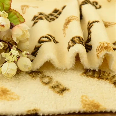 100%polyester Print Coral Fabric For Blanket