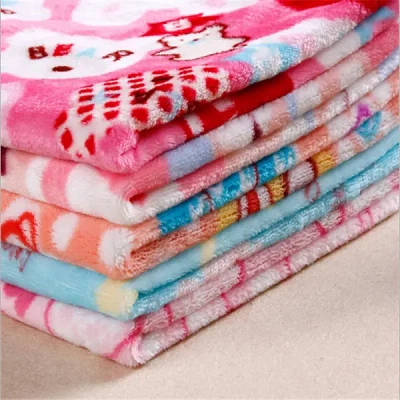 100%polyester Print Coral Fabric For Blanket
