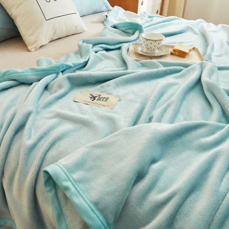 Korallipolaarinen fleece paksu heittohuopa