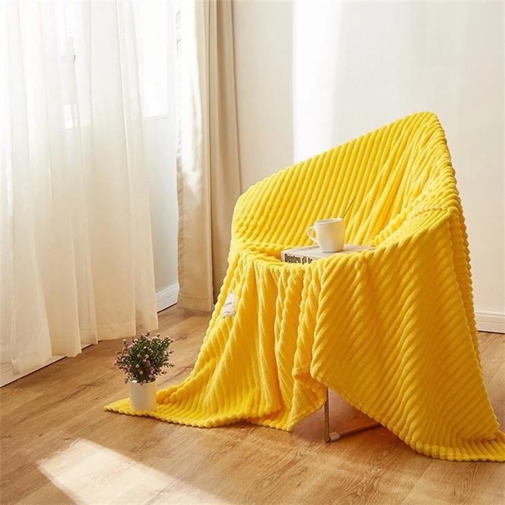 orange throw blanket