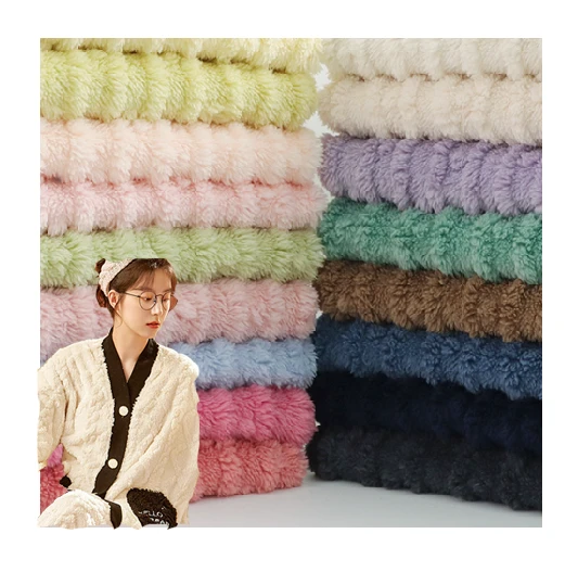 Jacquard Knitting Sherpa kangaskankaat