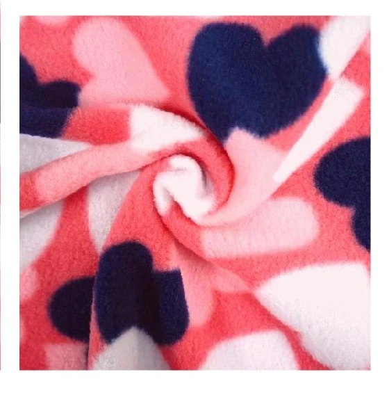 Love Print -kaksipuolinen Polar Fleece -kangas