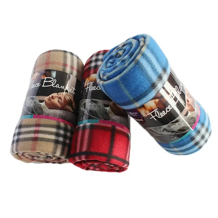 Ruudullinen Polar Fleece -peitto