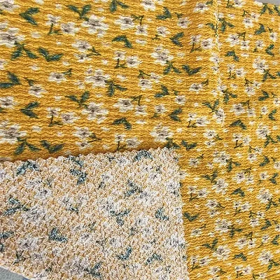 Printed Pleated Fabric