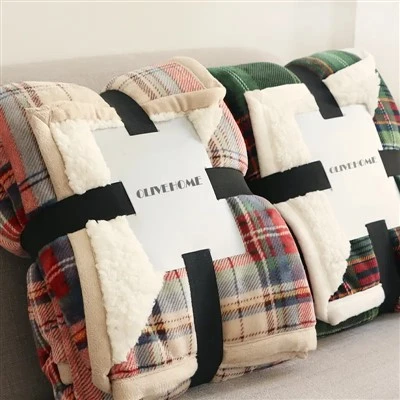 Jouluruudullinen Sherpa-peitto
