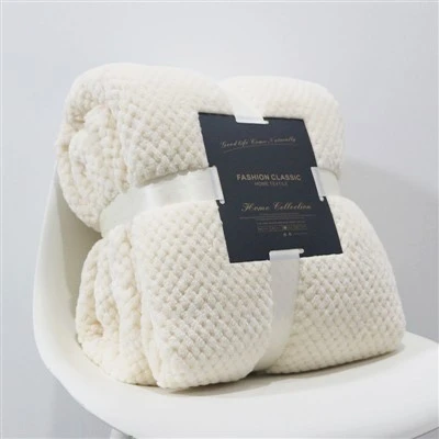 Ananasshekki jacquard-sherpa-peitto