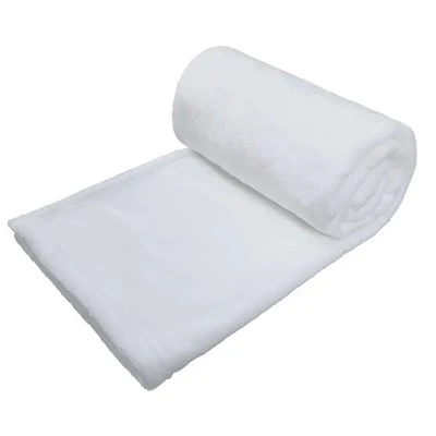 Valkoinen Polar Fleece -peitto