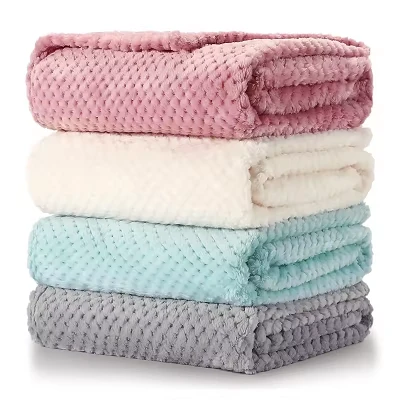 Waffle Jacquard Coral -huopa